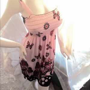 Pink Summer Mini Dress, NWT.